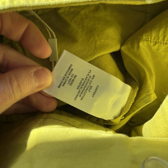 Tibi NWT High-waist Wide-leg Cropped Jeans‎ In Mustard Yellow Size 2 - Picture 9 of 13